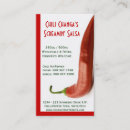 Search for chili business cards Food