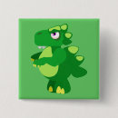 Search for dinosaur square buttons Tyrannosaurus