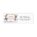 Search for nose return address labels Santa claus