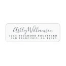 Search for name monogram return address labels Black and white