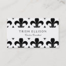 Search for french pattern business cards Fleur de lis
