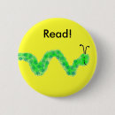 Search for book worms buttons Reading