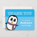 Search for cute penguin thank you cards Blue