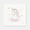 Search for unicorn napkin napkins Pink and purple