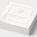 Search for rose gold wedding napkins Modern