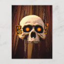 Search for evil skull postcards Halloween