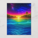 Search for colourful sunset postcards Palm trees