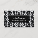 Search for round square business cards Black and white