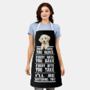 Search for golden retriever puppy aprons Funny dog