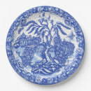 Search for blue willow paper plates Blue and white