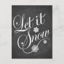 Search for let it snow cards Chalkboard