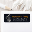 Search for crow return address labels Haunted