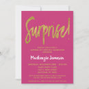 Recherche de rose gold surprise birthday invitations Shhh c'est une surprise
