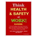Recherche de signe de sécurité posters Santé et sécurité