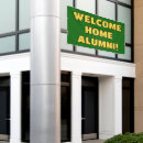 Search for green gold banners Alumni