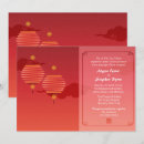Search for chinese lanterns invitations Red