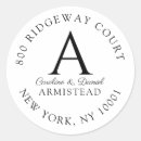 Search for floral initial return address labels Rustic