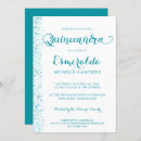 Search for turquoise and silver invitations Modern