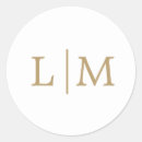 Recherche de elegant gold monogram stickers Bride