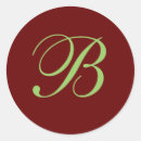 Search for initial b stickers Green