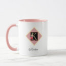 Search for vintage initial mugs Letter