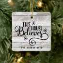 Search for believe ornaments Rustic