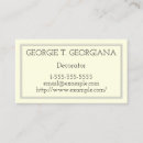 Search for decorating business cards Decorator
