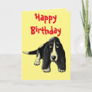 Search for basset hound birthday cards Illustration
