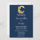 Search for moon wedding invitations Navy