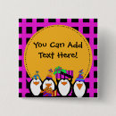 Search for penguin square buttons Party
