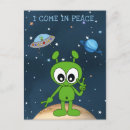 Search for space alien postcards Outerspace