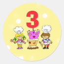Search for cute cartoon chef stickers For kids