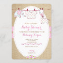 Search for clothesline baby girl shower invitations Floral