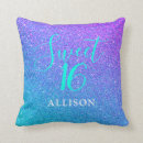 Search for glam pillows Sweet 16