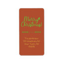Search for red brown return address labels Script
