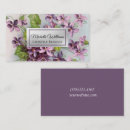 Recherche de fleurs lilas cartes visite Féminin