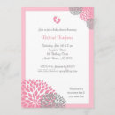 Search for pink dahlia baby shower invitations Dahlias