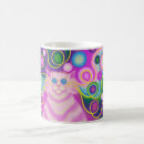 Search for psychedelic cat mugs Retro