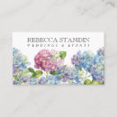 Search for blue hydrangea business cards Lavender