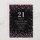 Search for glitter 21st birthday invitations Pink