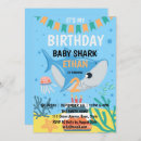 Search for baby shark party invitations Under the sea