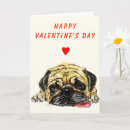 Search for funny dog valentines day cards Pug