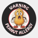 Search for peanut allergy warning stickers Allergies
