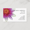 Search for water lily business cards Meditation