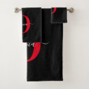 Search for black red white bath towels Modern
