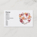 Recherche de motif oriental cartes visite Fleur