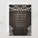 Recherche de bois et dentelle invitations Mariée