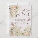 Recherche de princess 16ans anniversaire invitations Floral