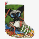 Recherche de bas chat de chaussette de noël Siamois