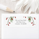 Search for garland return address labels Red and green